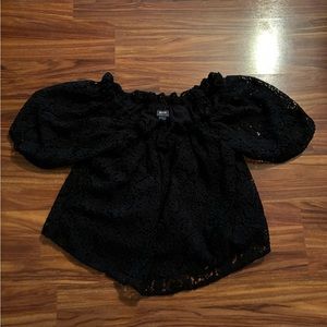 NWOT Maeve Anthropologie black off the shoulder top
